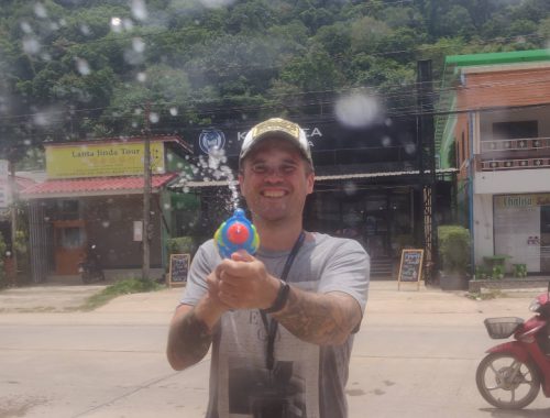 Songkran auf Koh Lanta, Thailand